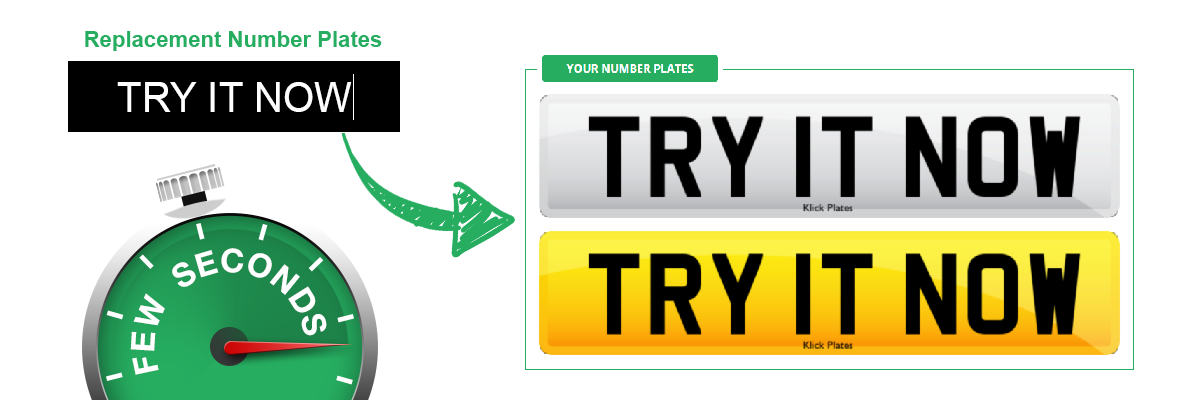 Replacement Number Plates and Road Legal Number Plates for Cars and Bikes